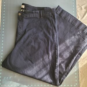 Ava & Viv Navy Wide-Leg Pants 26 Versatile Classic Edgy Work Party Date Trendy